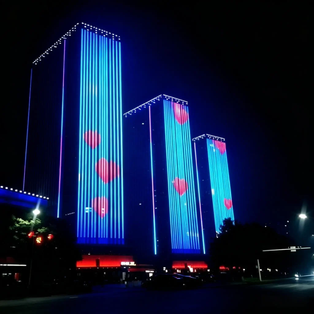 creative media facade visual display