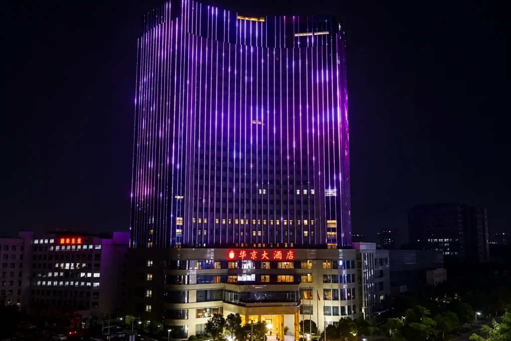 Architectural LED facade lighting for exterior building design