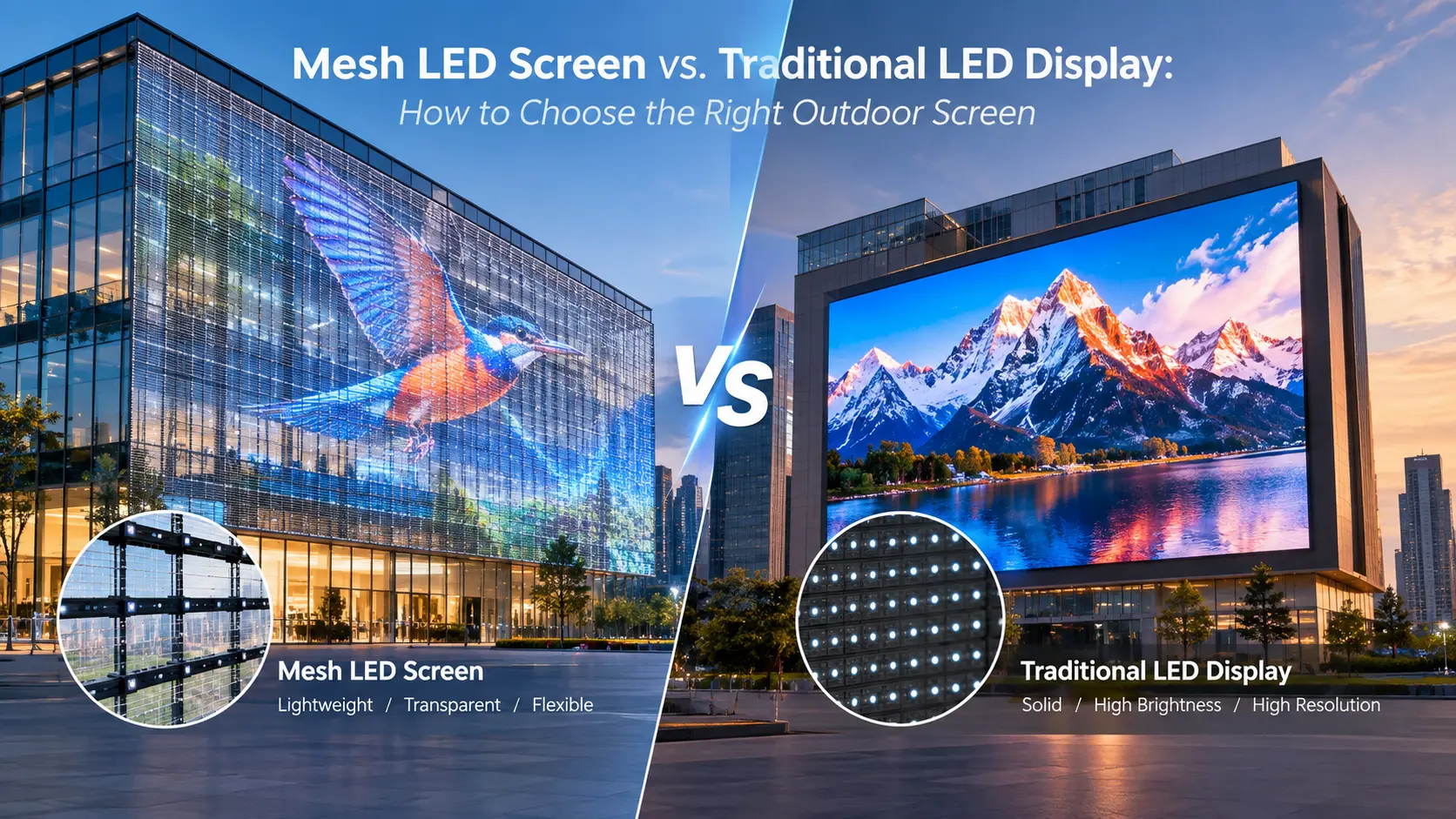 Mesh vs Traditional Display
