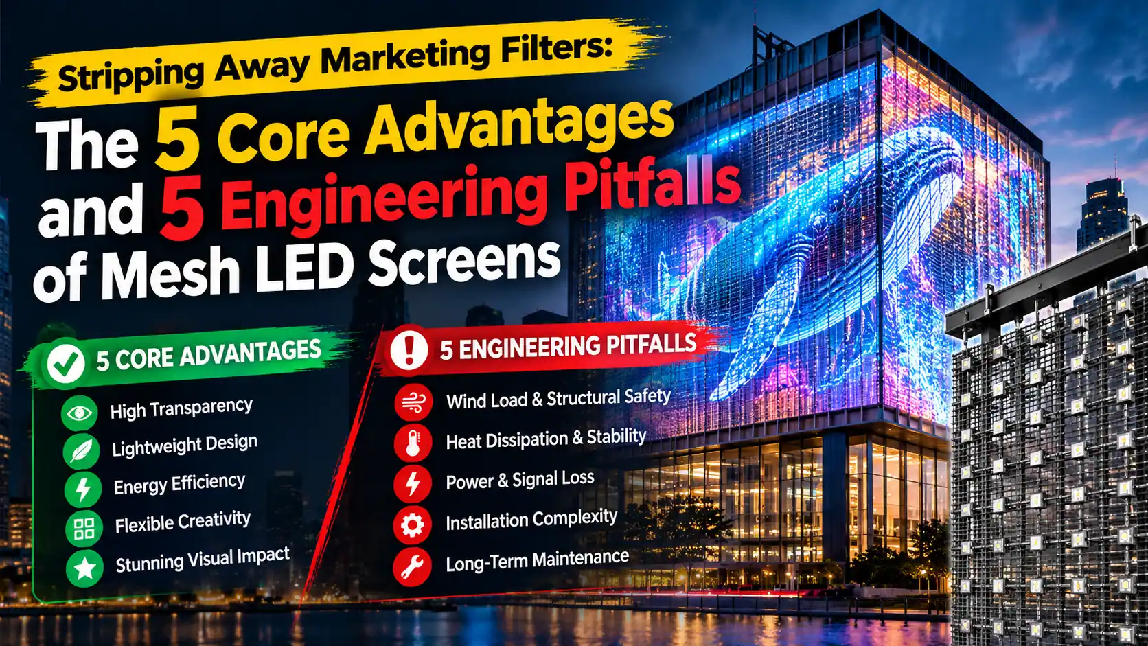 LED Mesh Screen Advantages